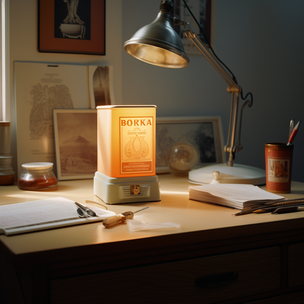 Beautiful Warm Candlelight Illuminating Desk