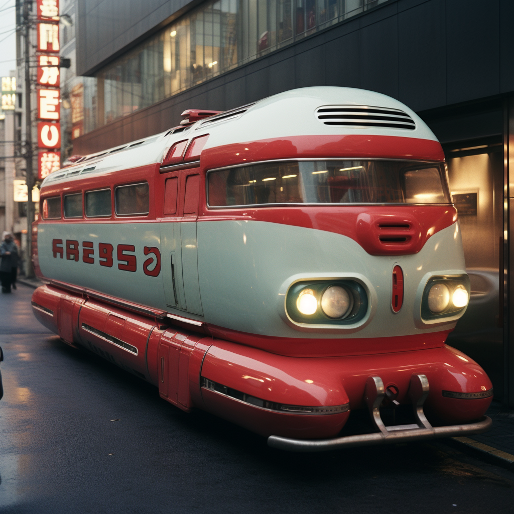 GM Futurliner with Japanese Robot Side