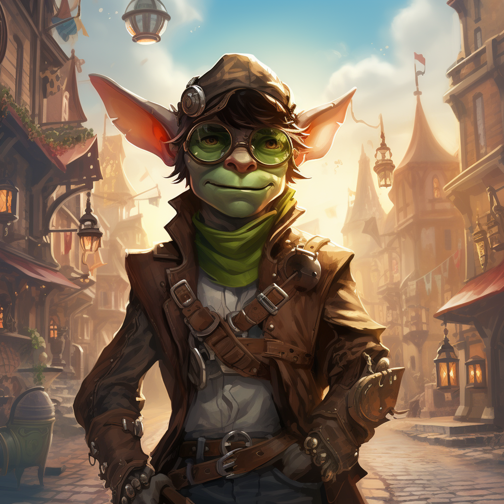 Goblin in Steampunk City Costume