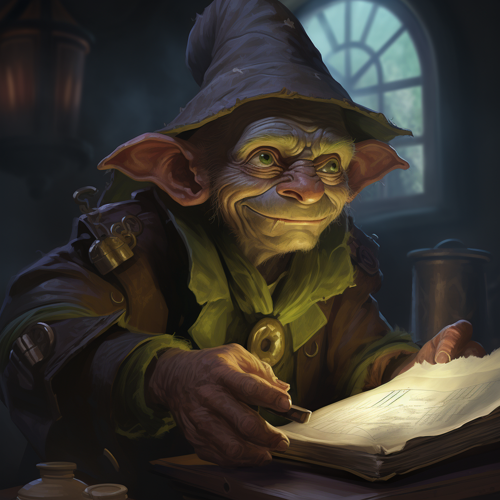 Mysterious goblin investigator on the case