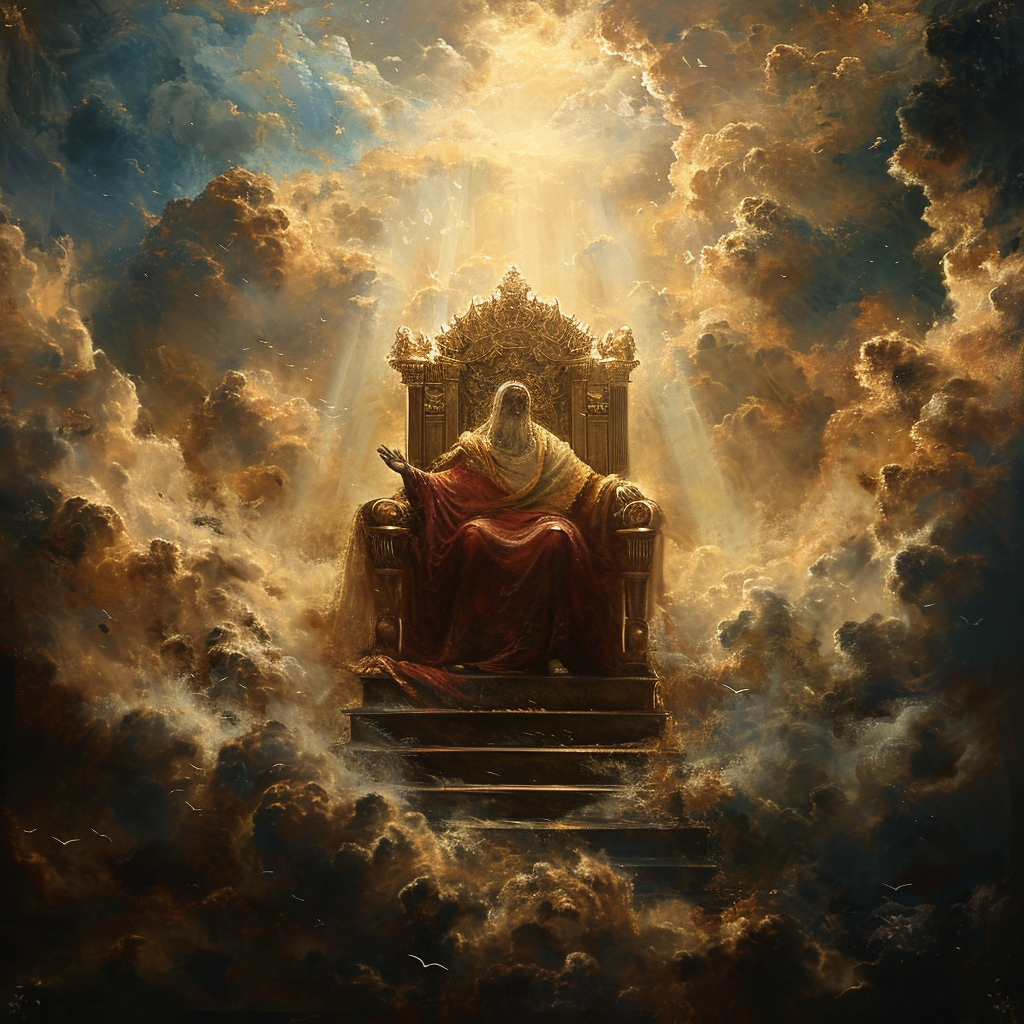 Divine presence on the heavenly throne