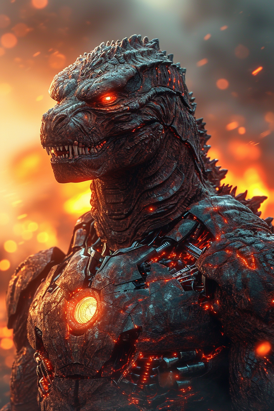 Godzilla in Iron Man Suit