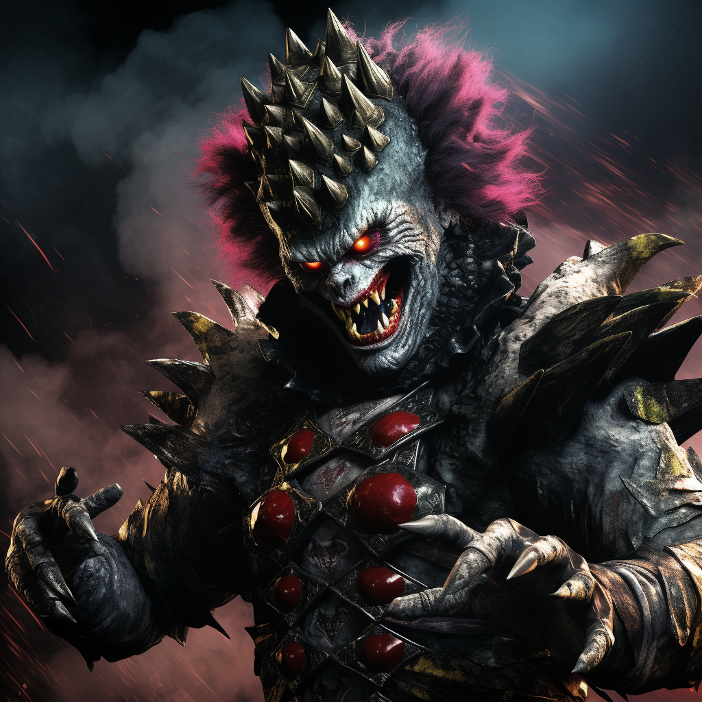 Godzilla as Insane Clown Posse Hatchet Man