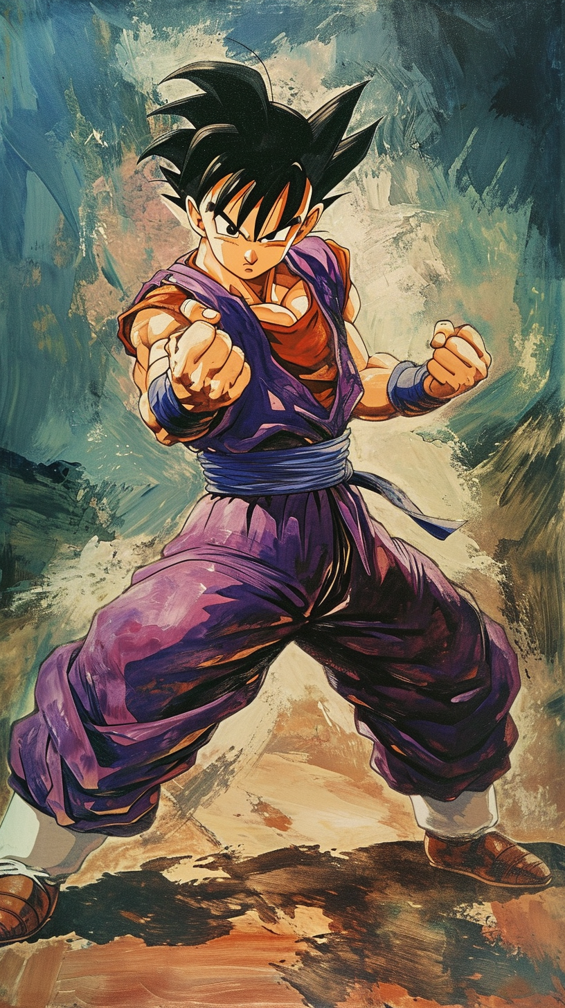 Gohan from Dragon Ball Z anime