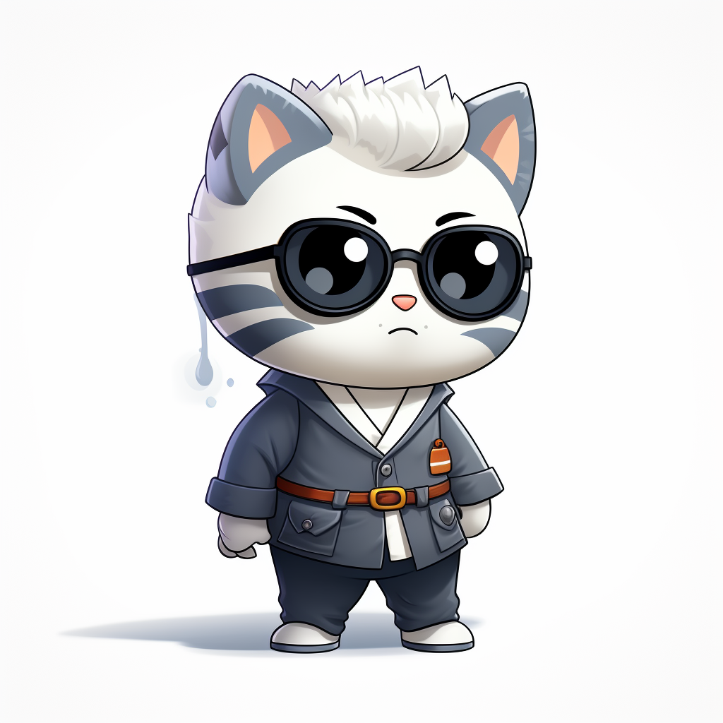 Gojo in Animal Crossing Style