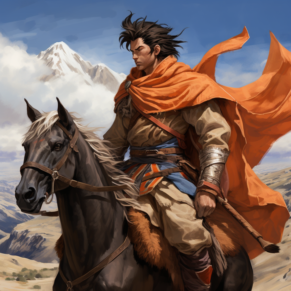 Goku as a Commanche DnD Monk