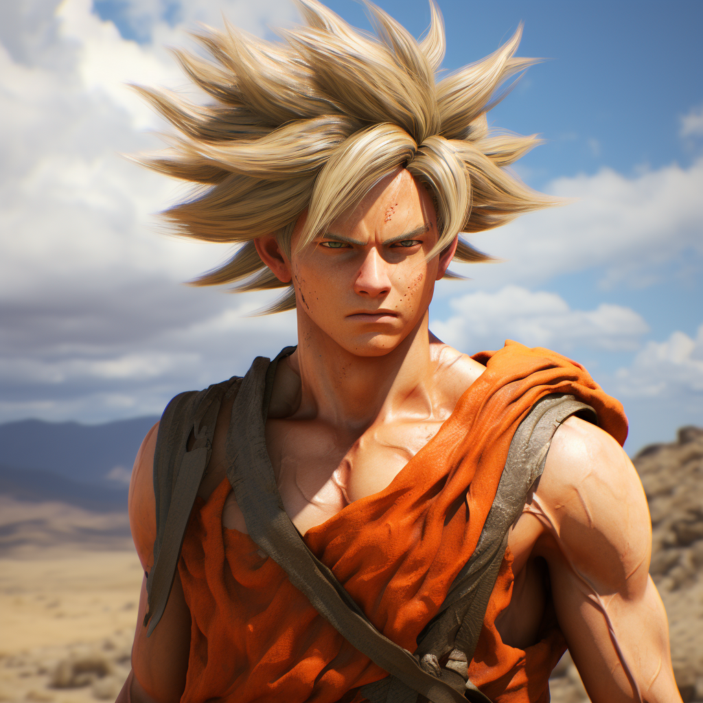 Realistic Goku Artwork Image