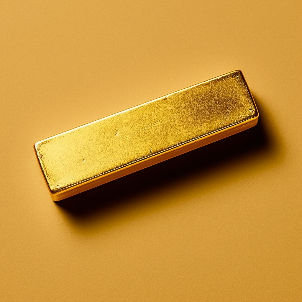 Close Up Gold Bar Shot