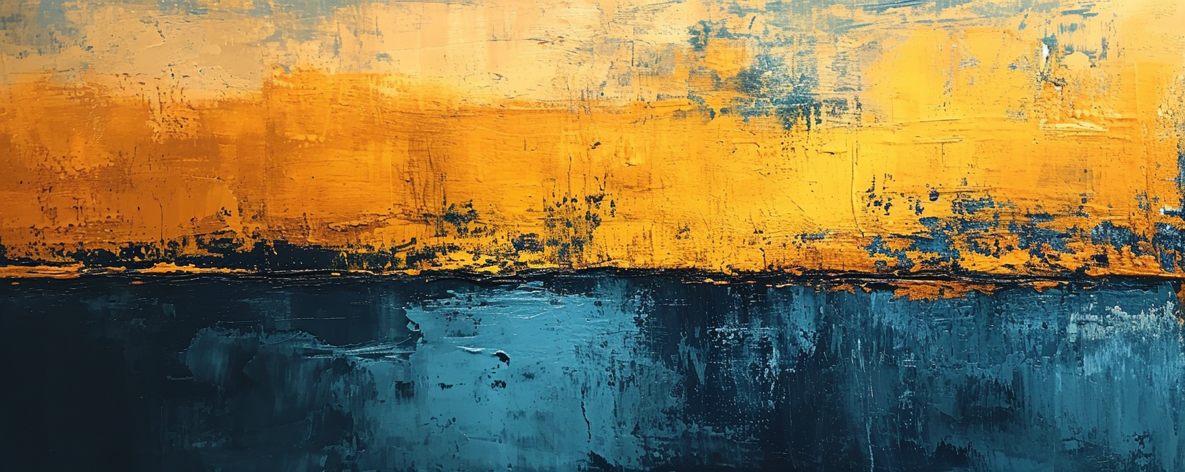 Beautiful gold and blue Rothko print