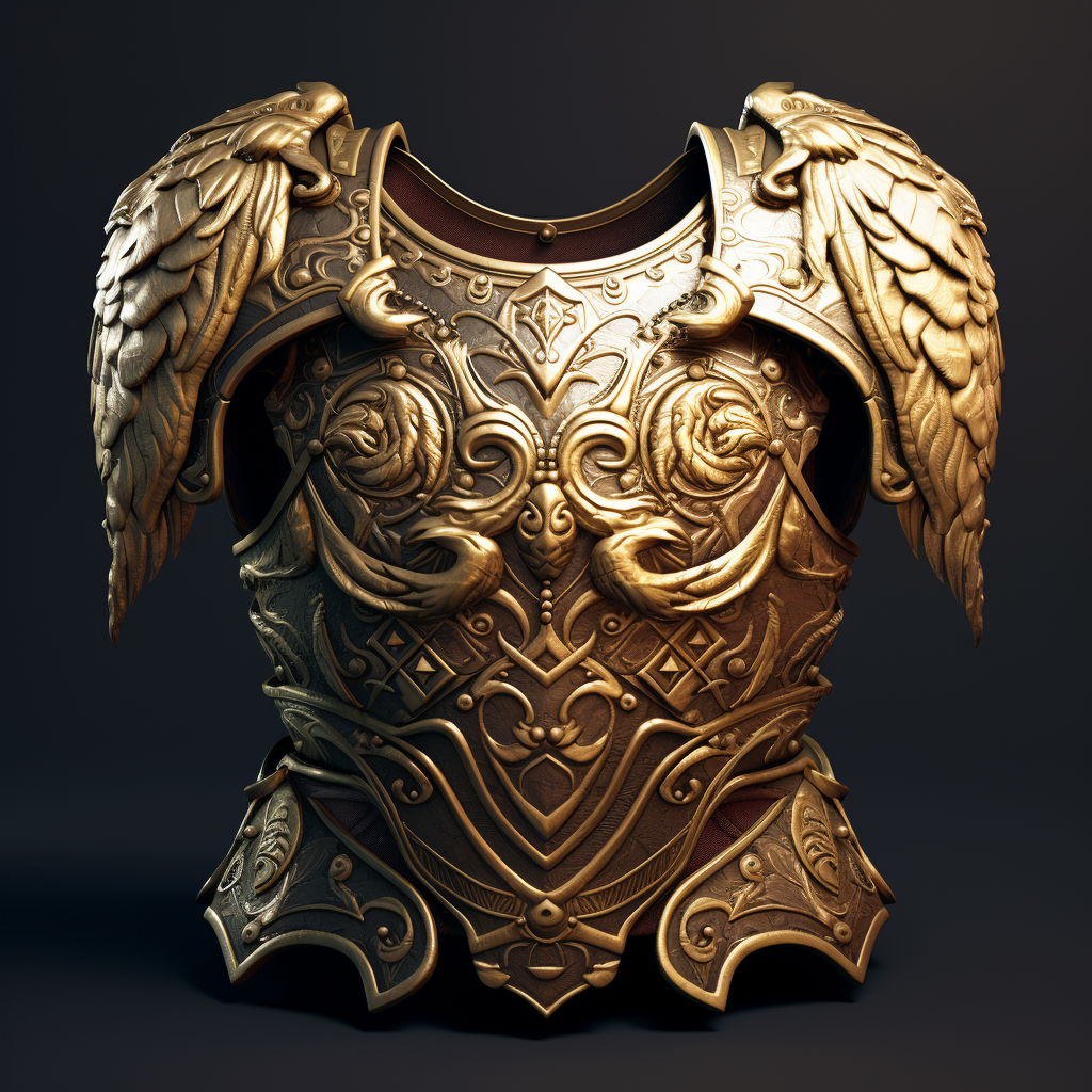 Gold Muscled Cuirass - Roman Mythology