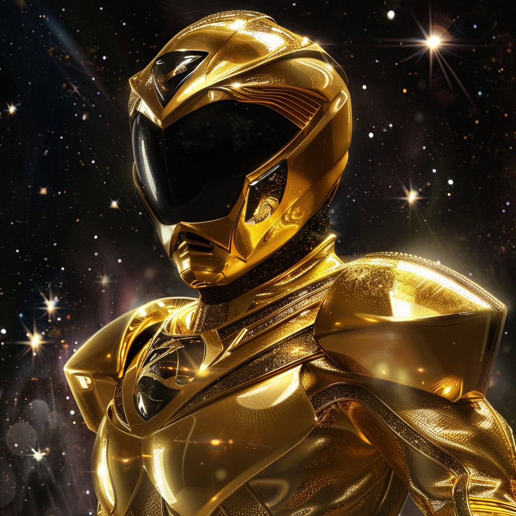 Gold Zeo Ranger Costume Transformation Power