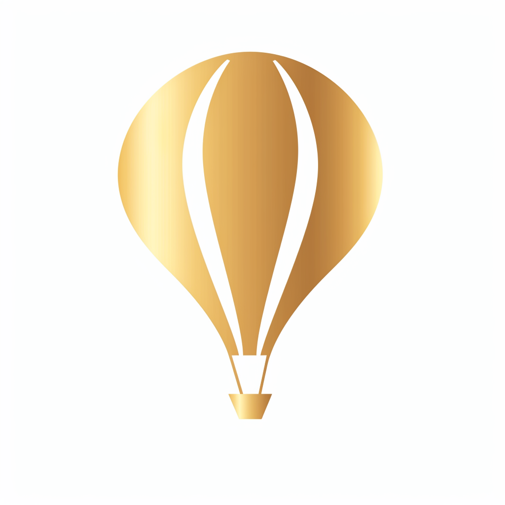 Golden balloon logo picture