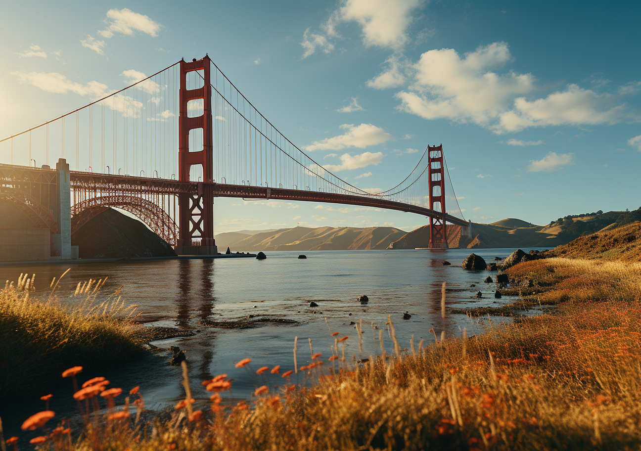 Beautiful shot of the Golden Gate Bridge