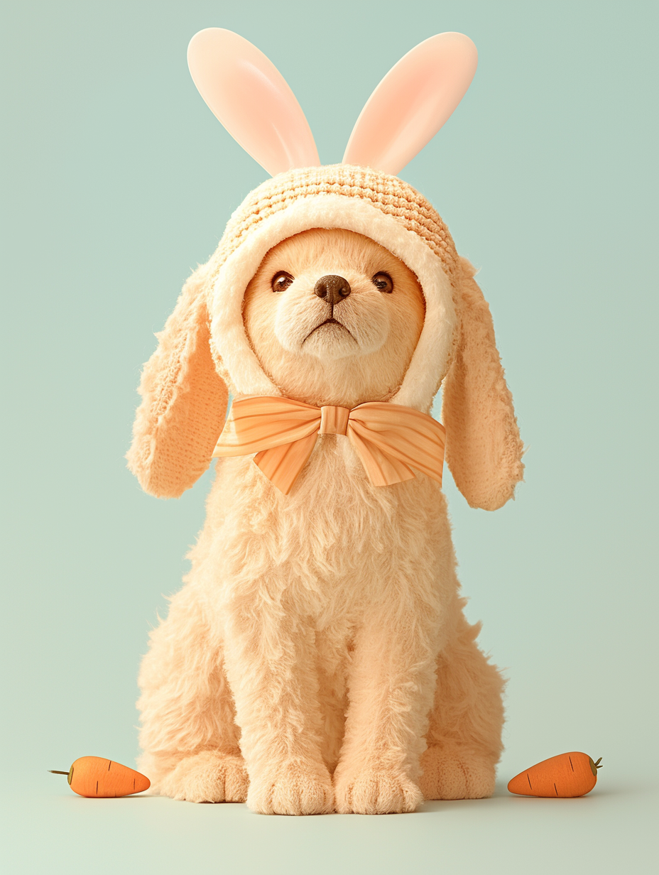 Labrador Retriever Easter Bunny Rabbit