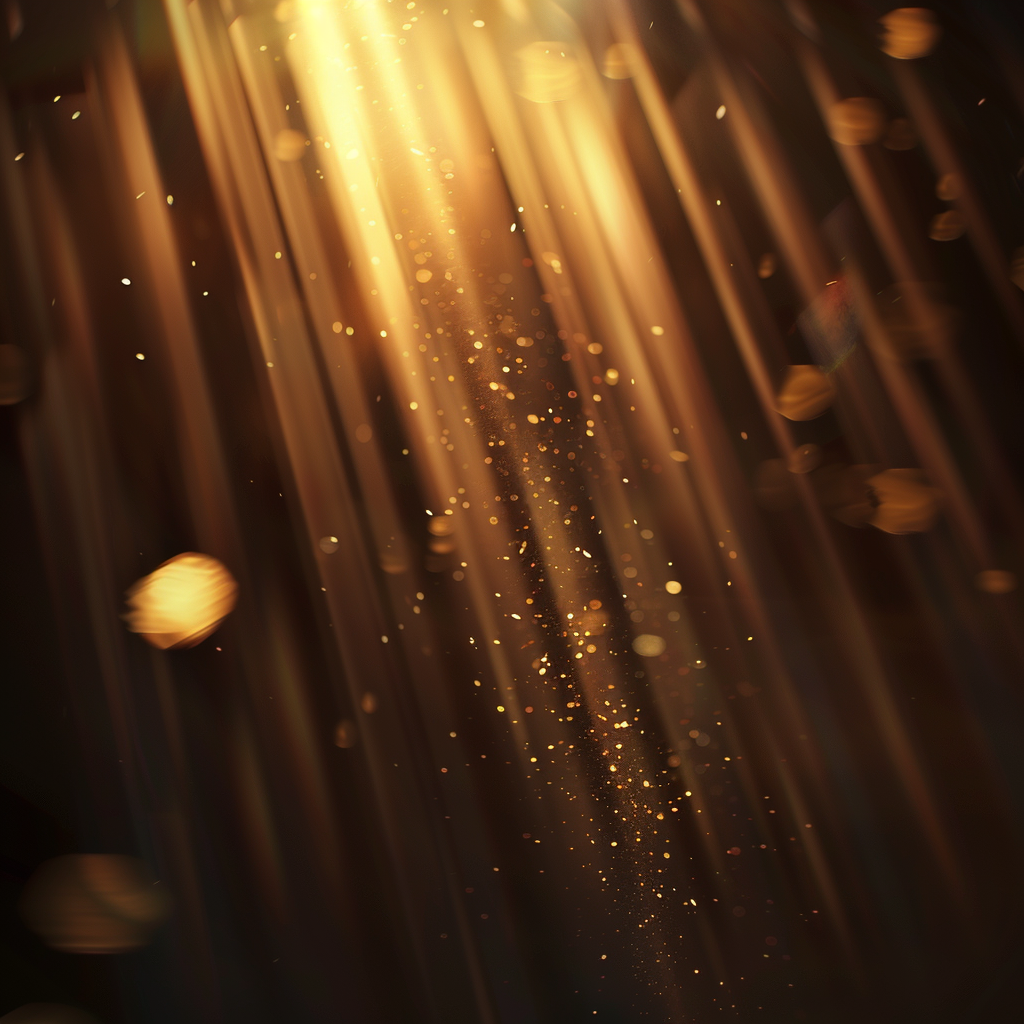 golden light bokeh photography