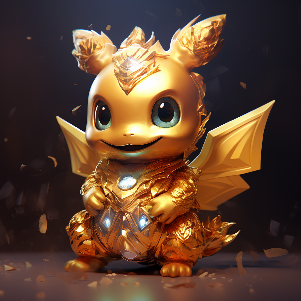 Shining golden Pokemon