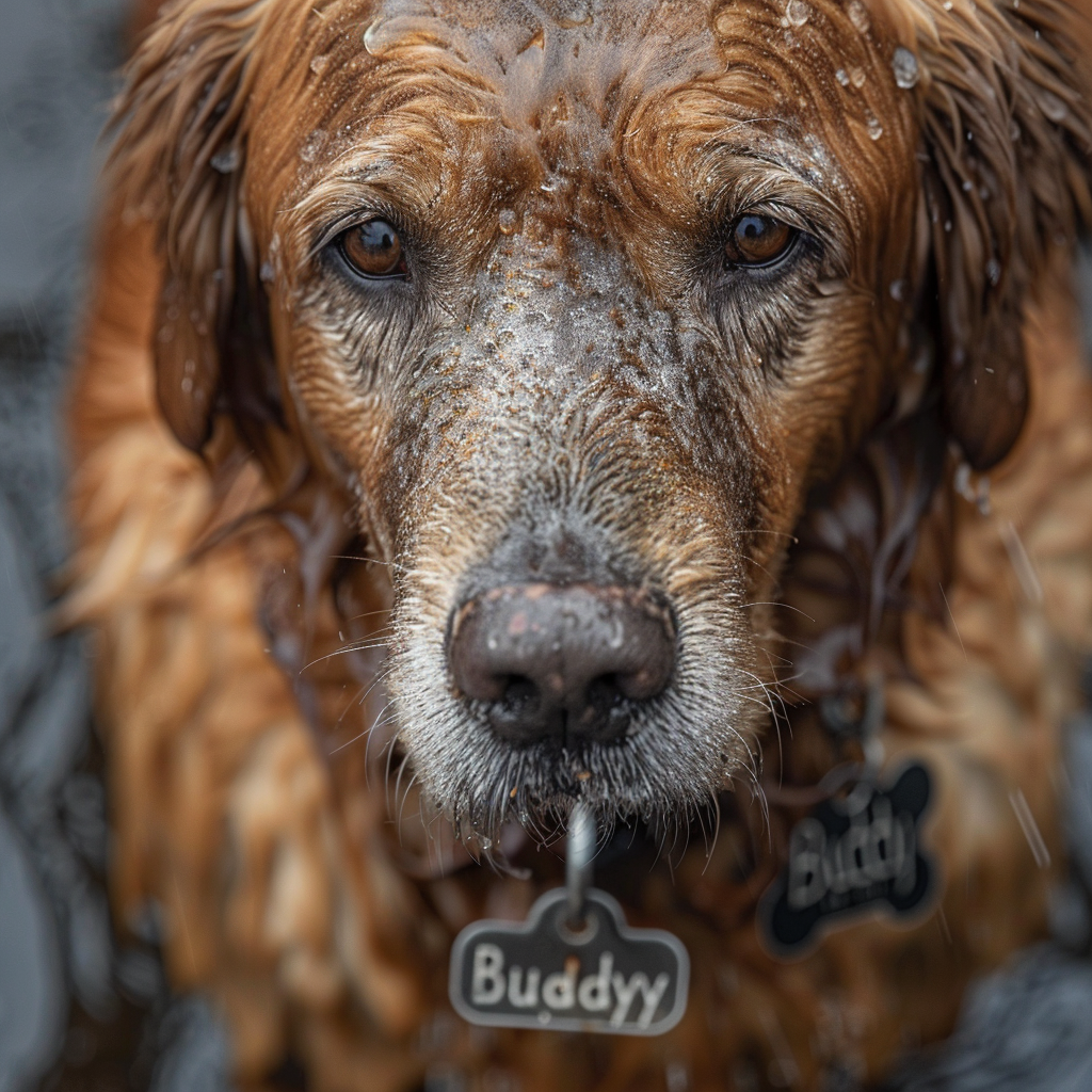 Golden Retriever Dog Tag Buddy HONY