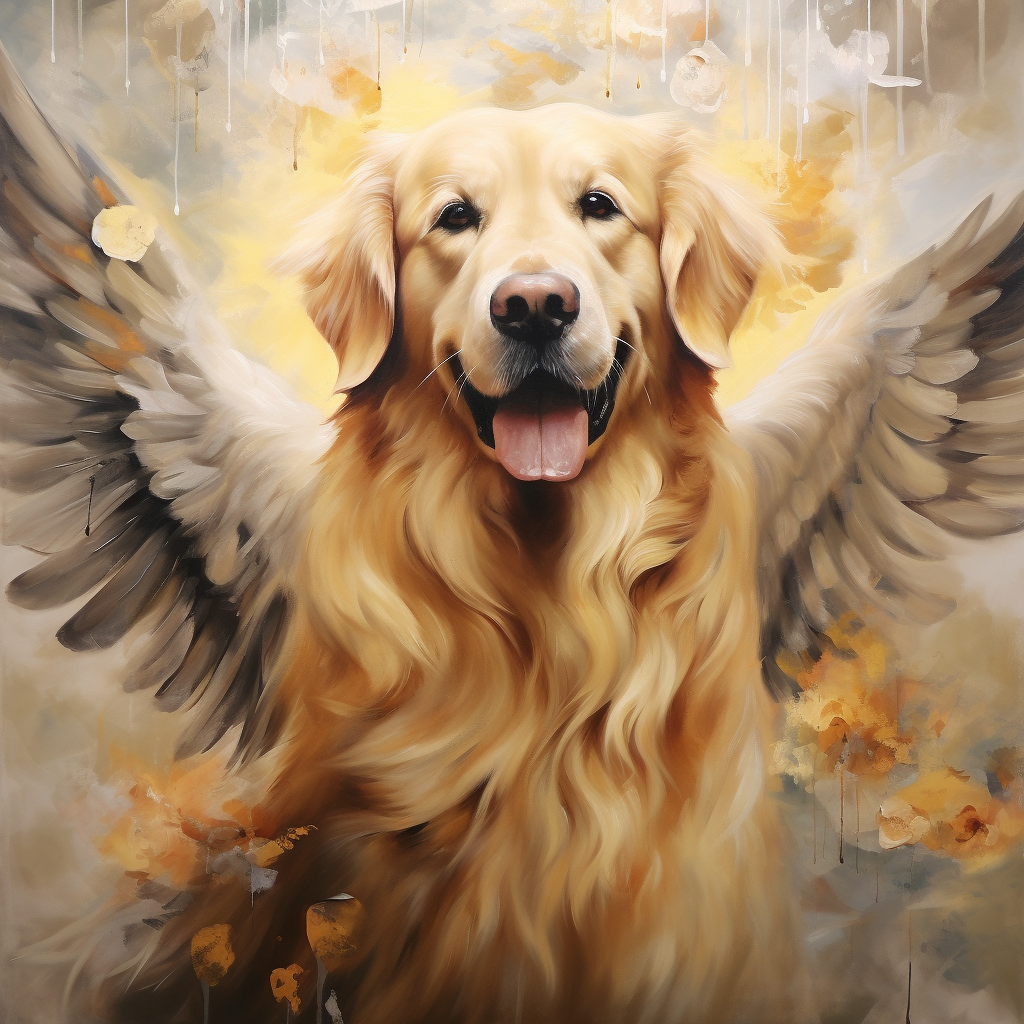 Golden Retriever tribute photo