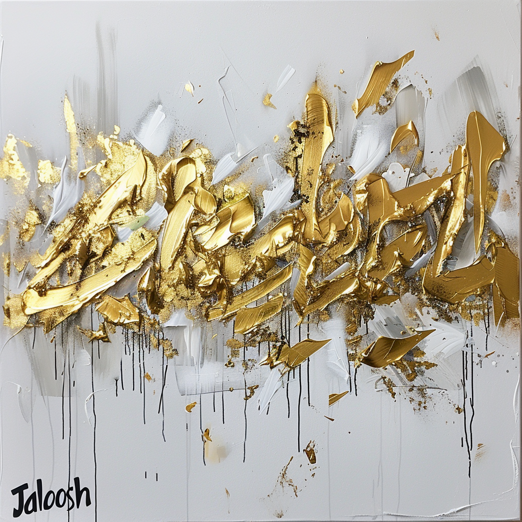 Golden White Jaloosh Word