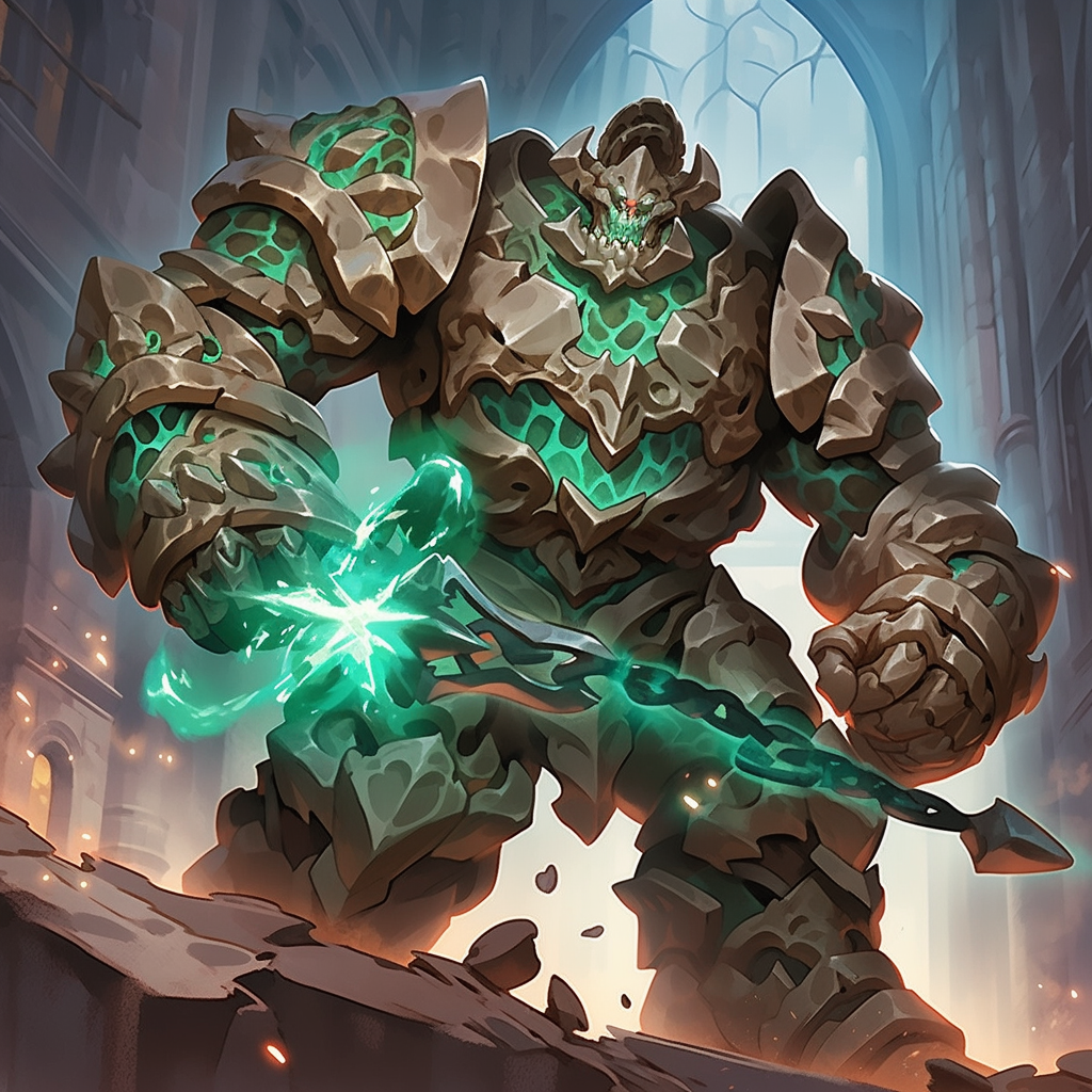 Mystic Golem with Vorpal Blade