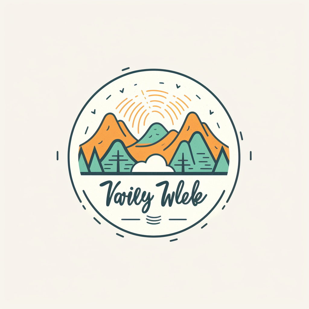 Simple texture logo design for Good Vibes