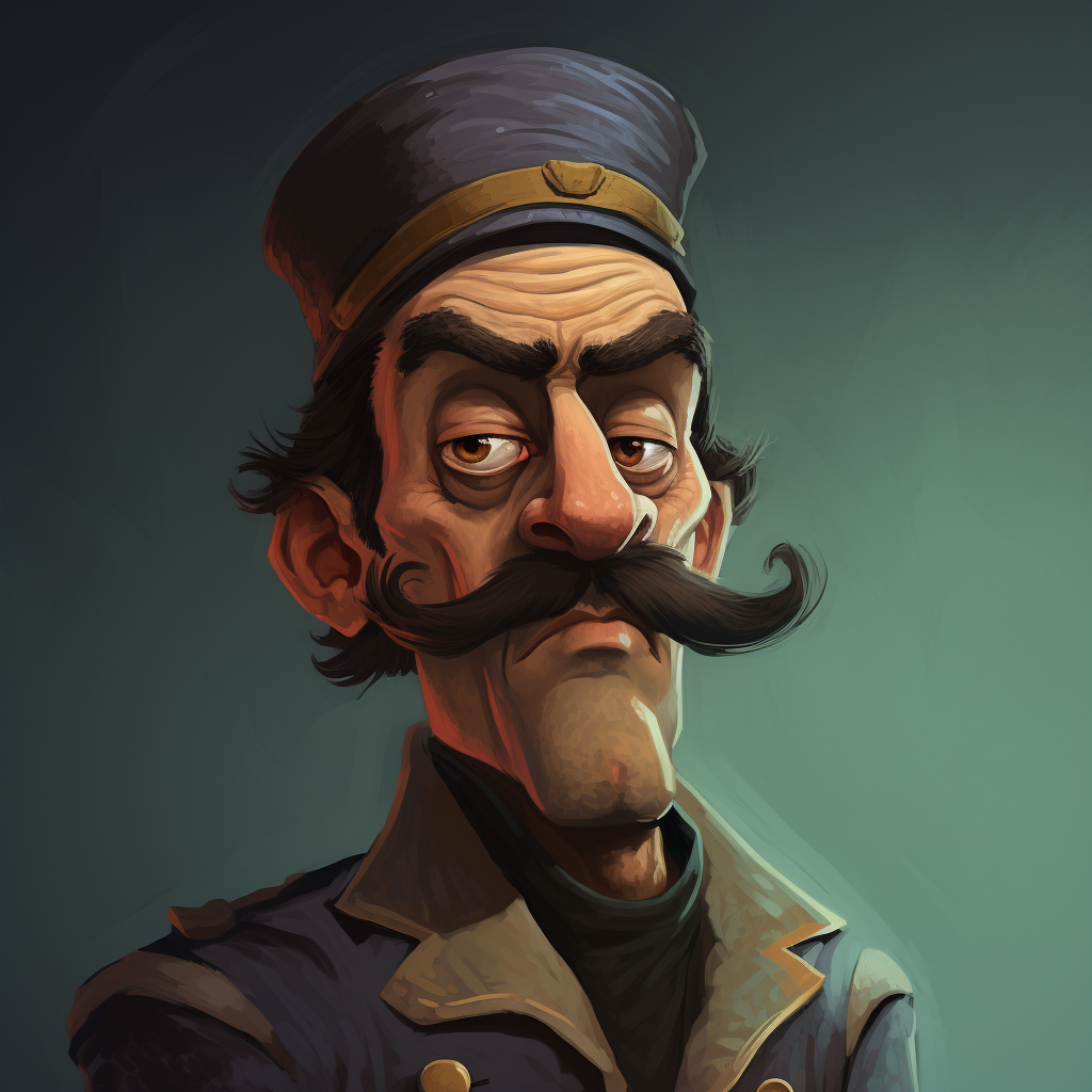 Goofy 1920s Ivan Informant character