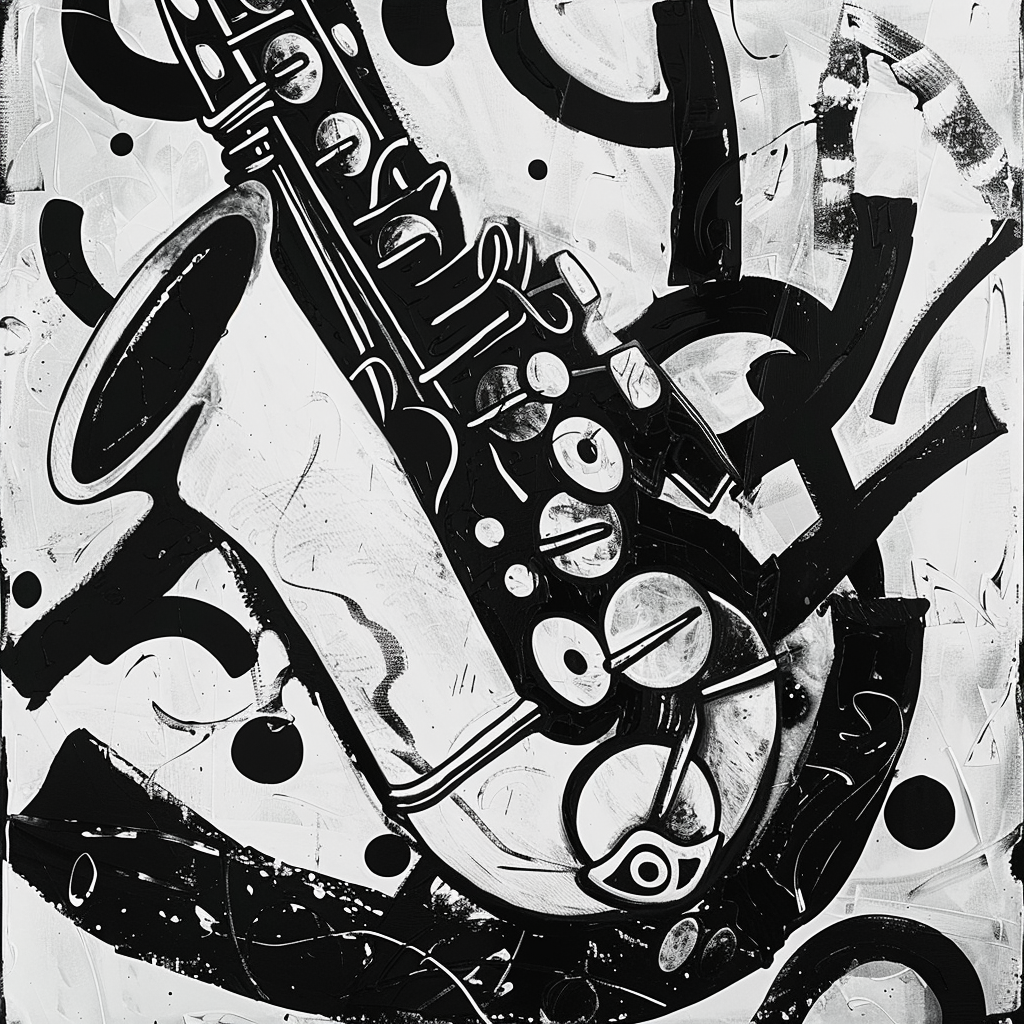 Goofy Saxophone Jazz Kandinsky Style