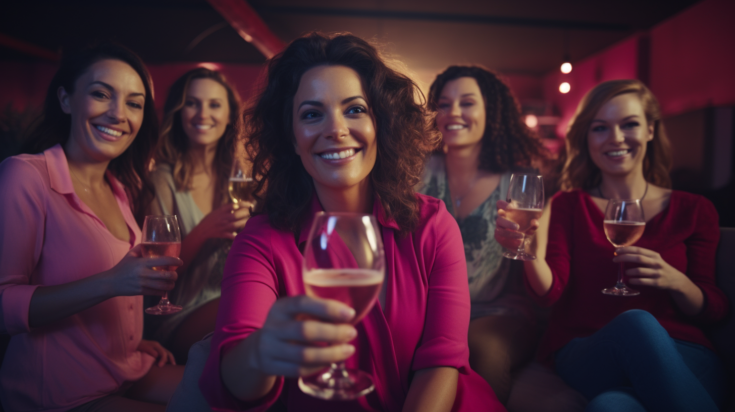 Curvaceous moms playing Xbox in videogame room