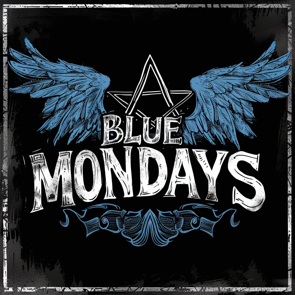 Blue Mondays goth band logo