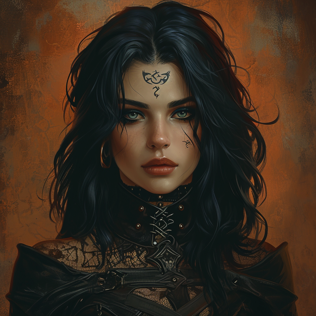 Beautiful Gothic Irish Female Portrait