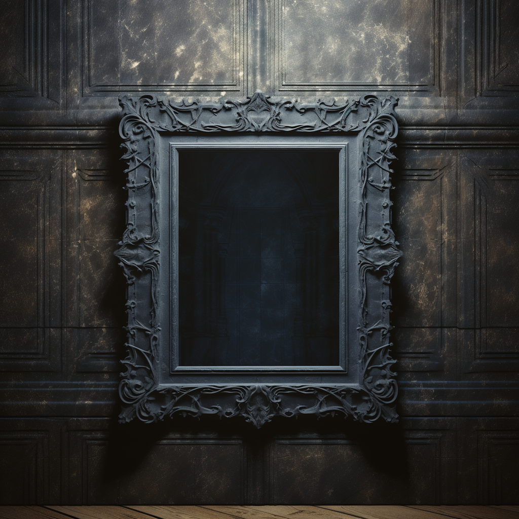 Stunning Gothic Baroque Frame on Textured Wall