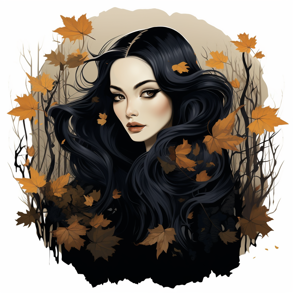 Dark and Mystical Gothic Fall Clipart