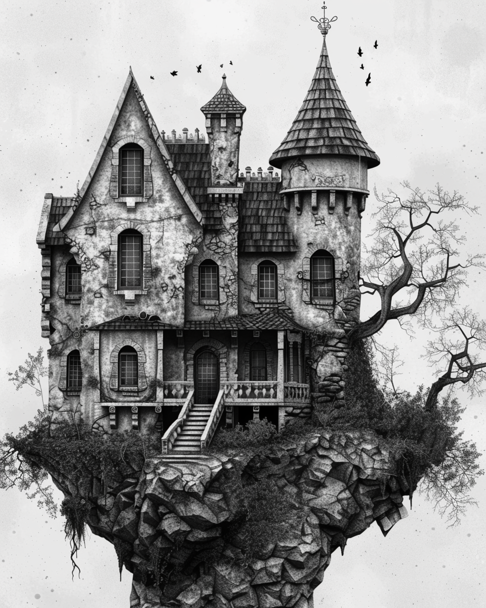 Gothic horror house AR