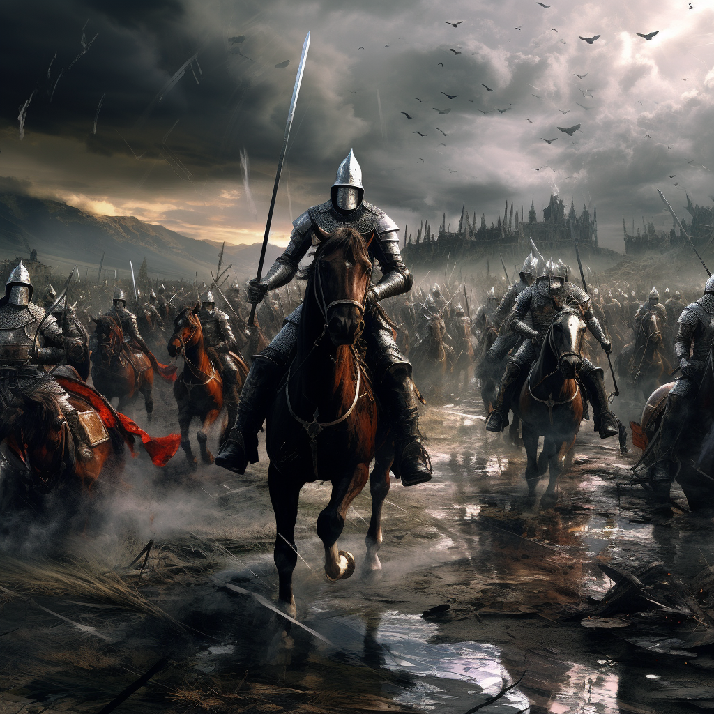 Realistic Gothic Knights in Battle