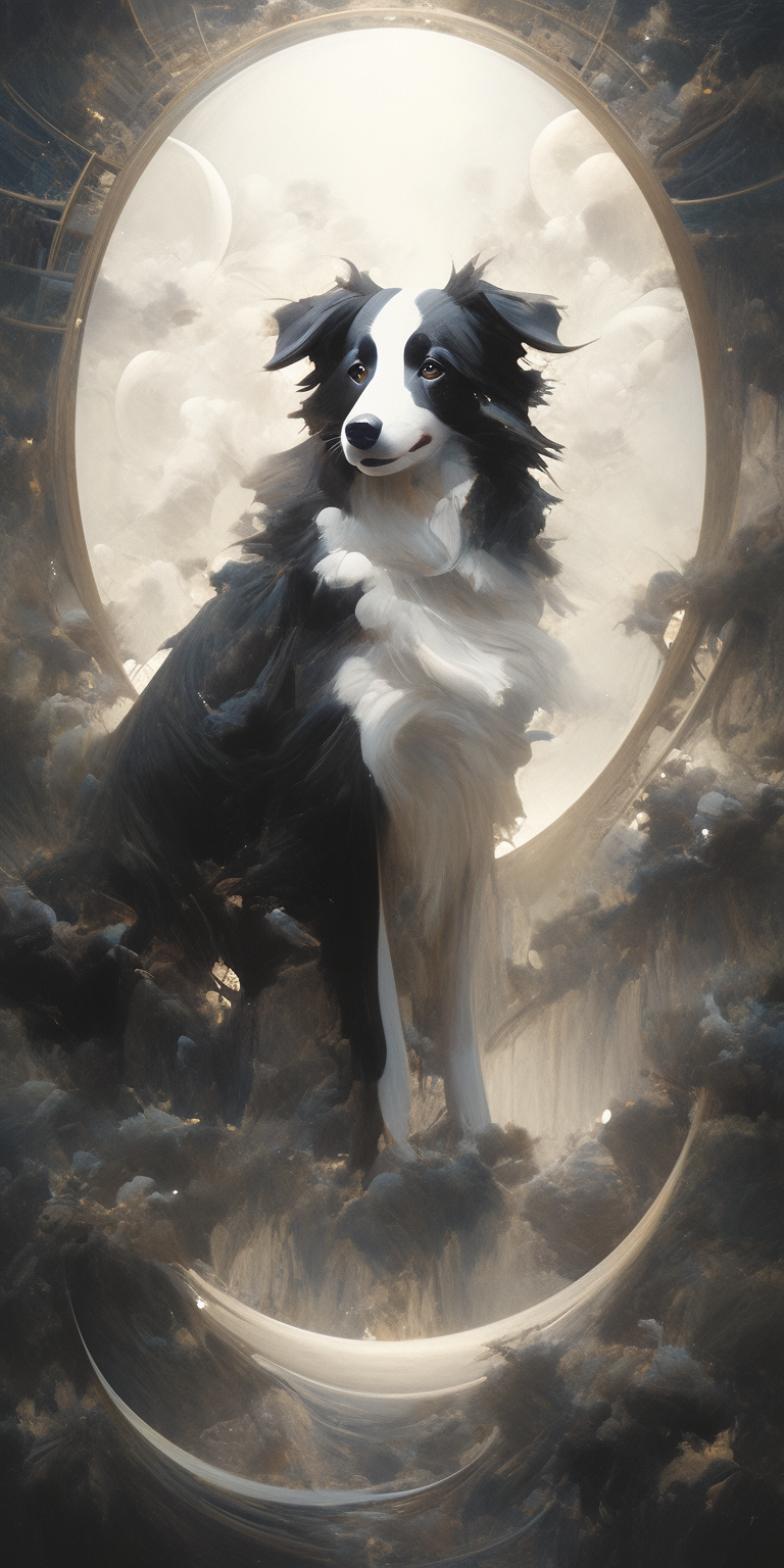 Gothic Collie with Zeus in Nightt