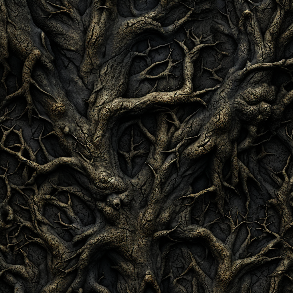 Dark Gothic Organic Tree Texture