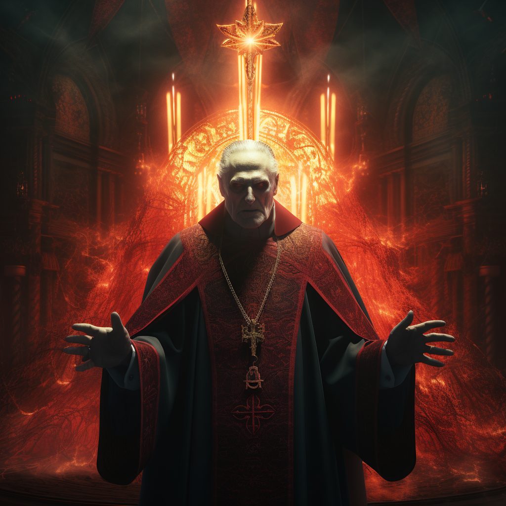 Dark and Mysterious Gothic Pope Image