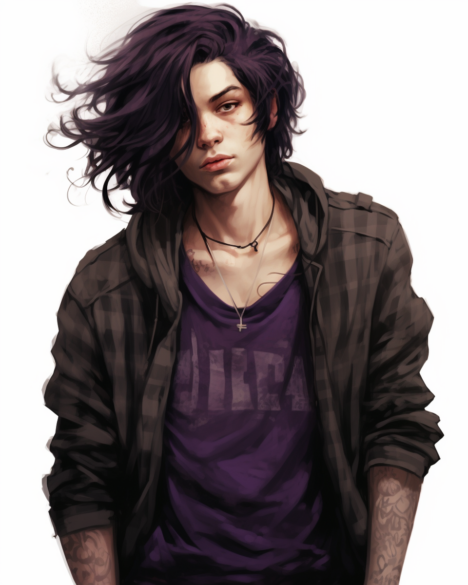 Gothic Style Male Character Art