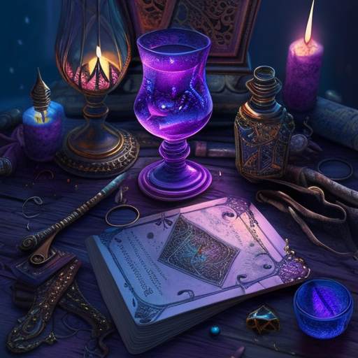 Fortune telling with gothic-style tarot cards