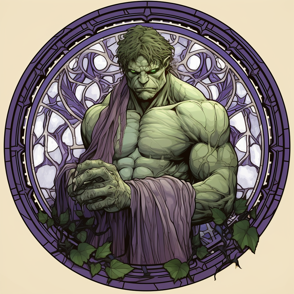 Gothic Hulk in Art Nouveau Style