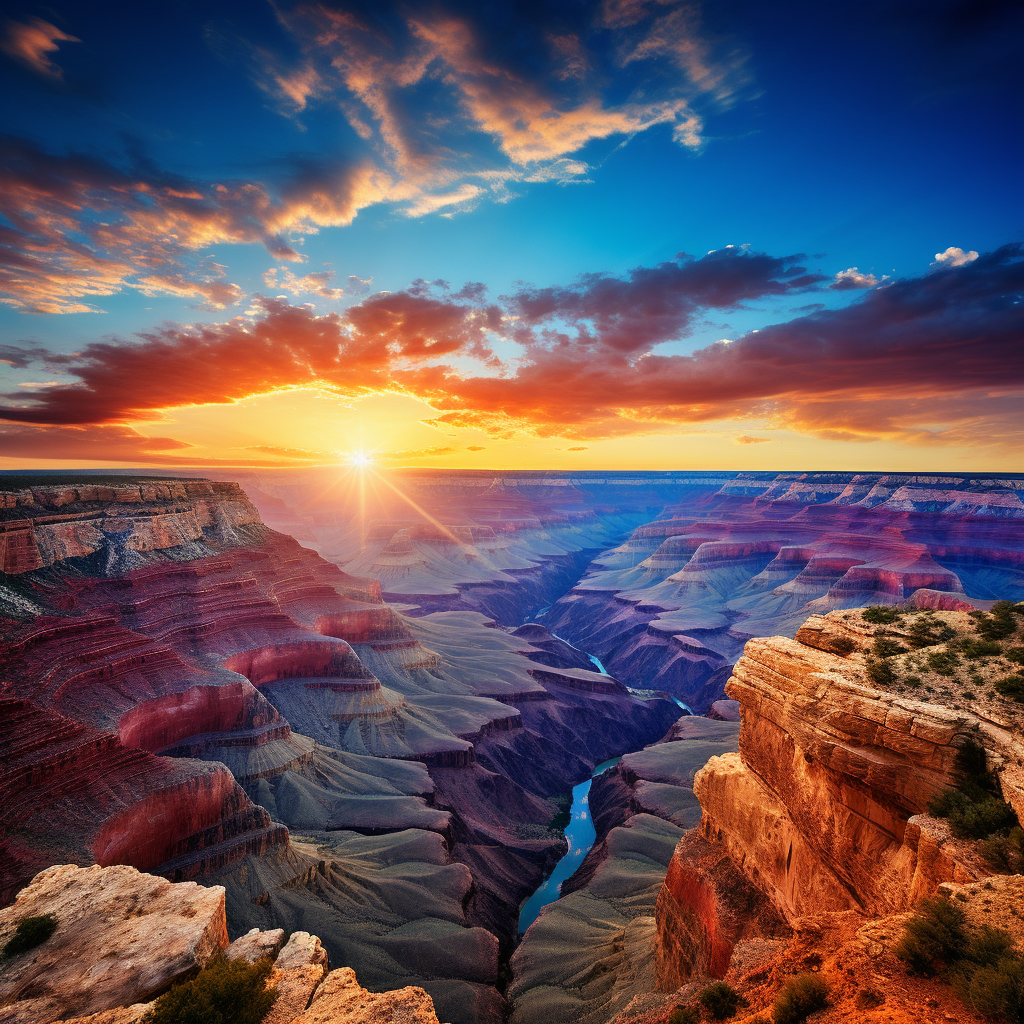 Beautiful Grand Canyon Sunset Picture