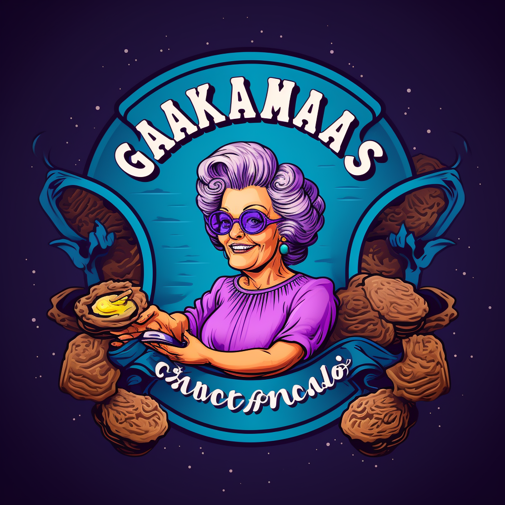 Logo of grandma baking cookies