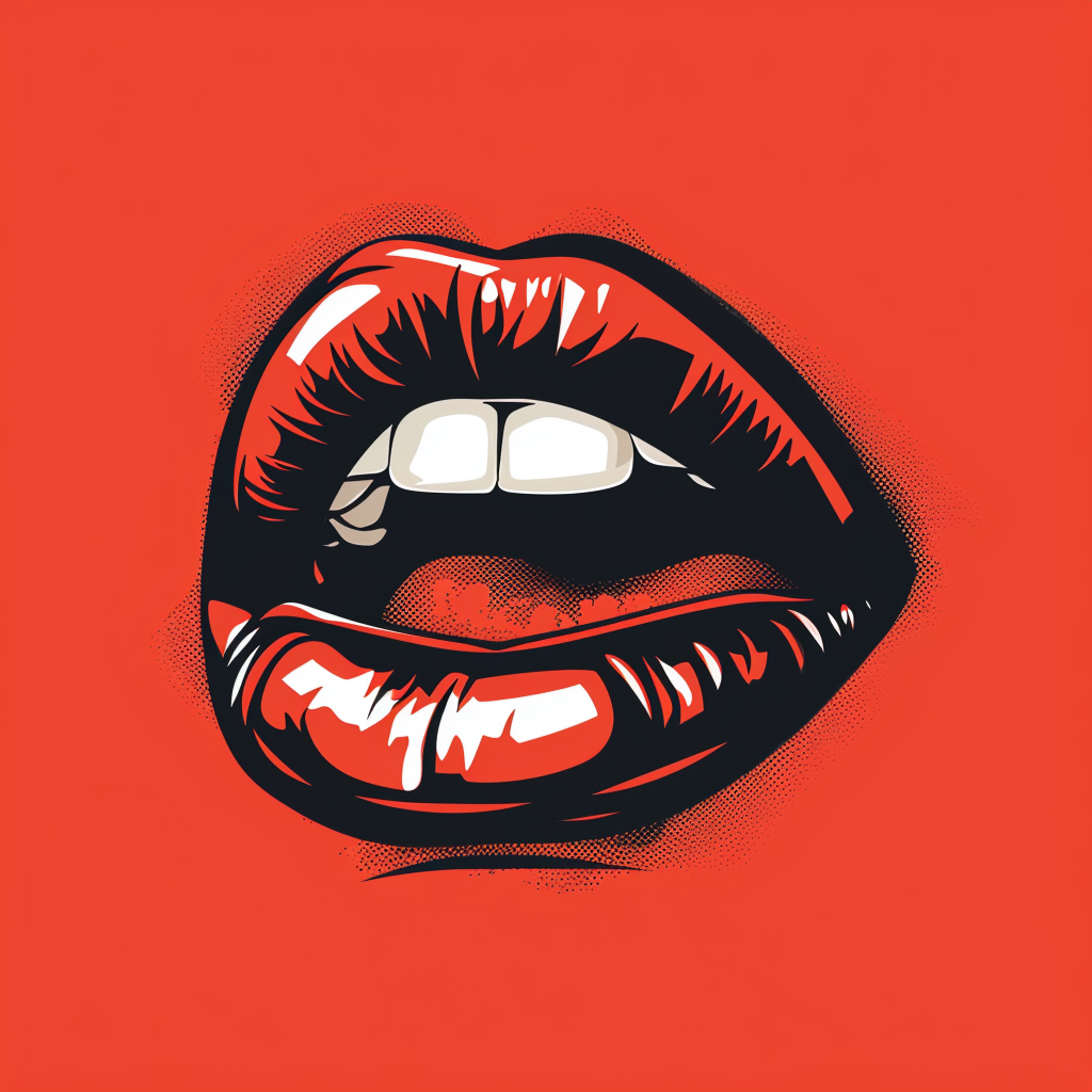 Lips logo illustration