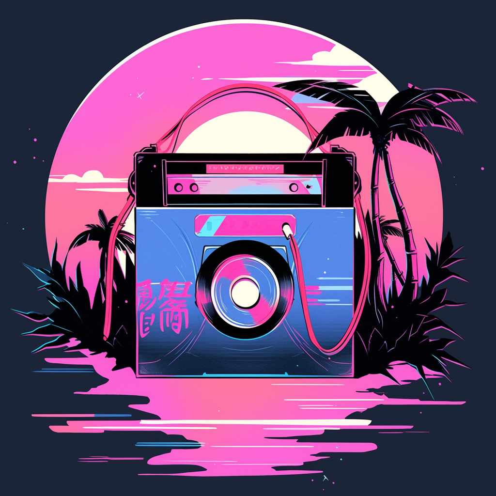 90s Japanese Retrowave Graphic T-Shirt