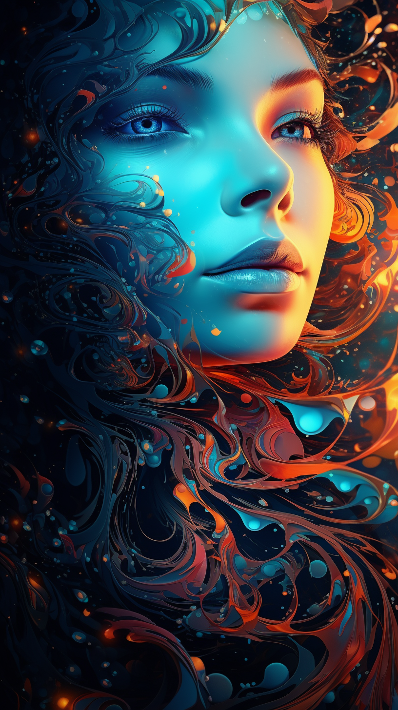 Vibrant graphics wallpaper for iPhone