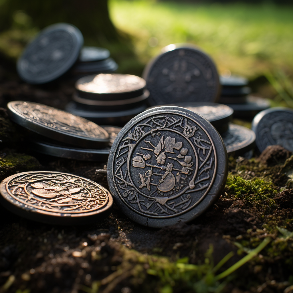 Unique earrings with gravestone design