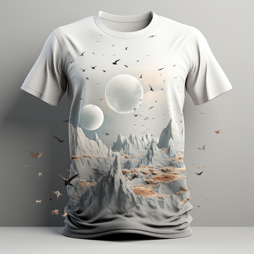 Stylish gray t-shirt mockup