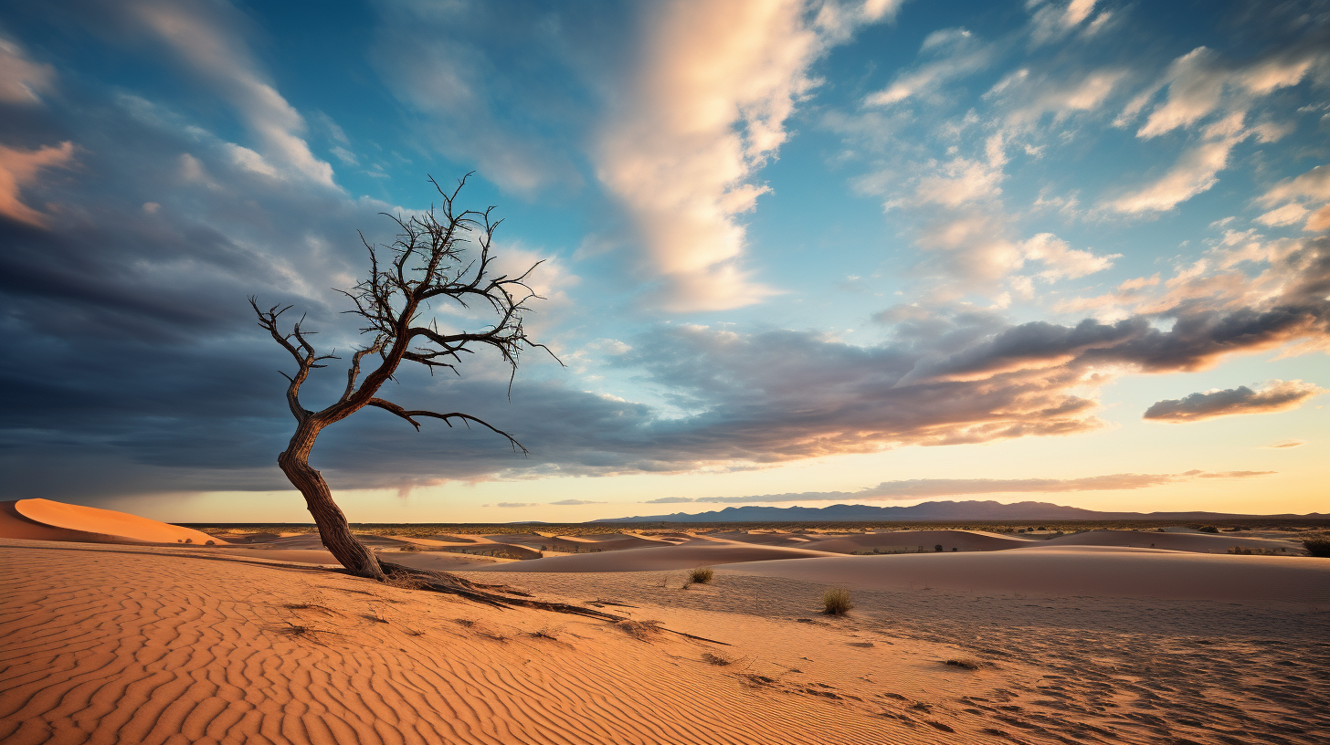 Stunning desert landscape photography