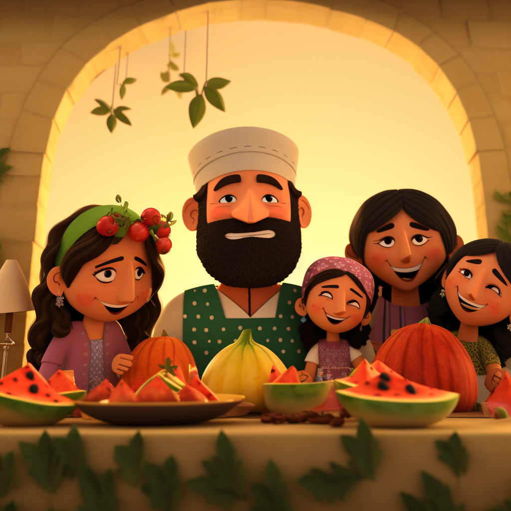 Fun-filled animated Sukkot celebration