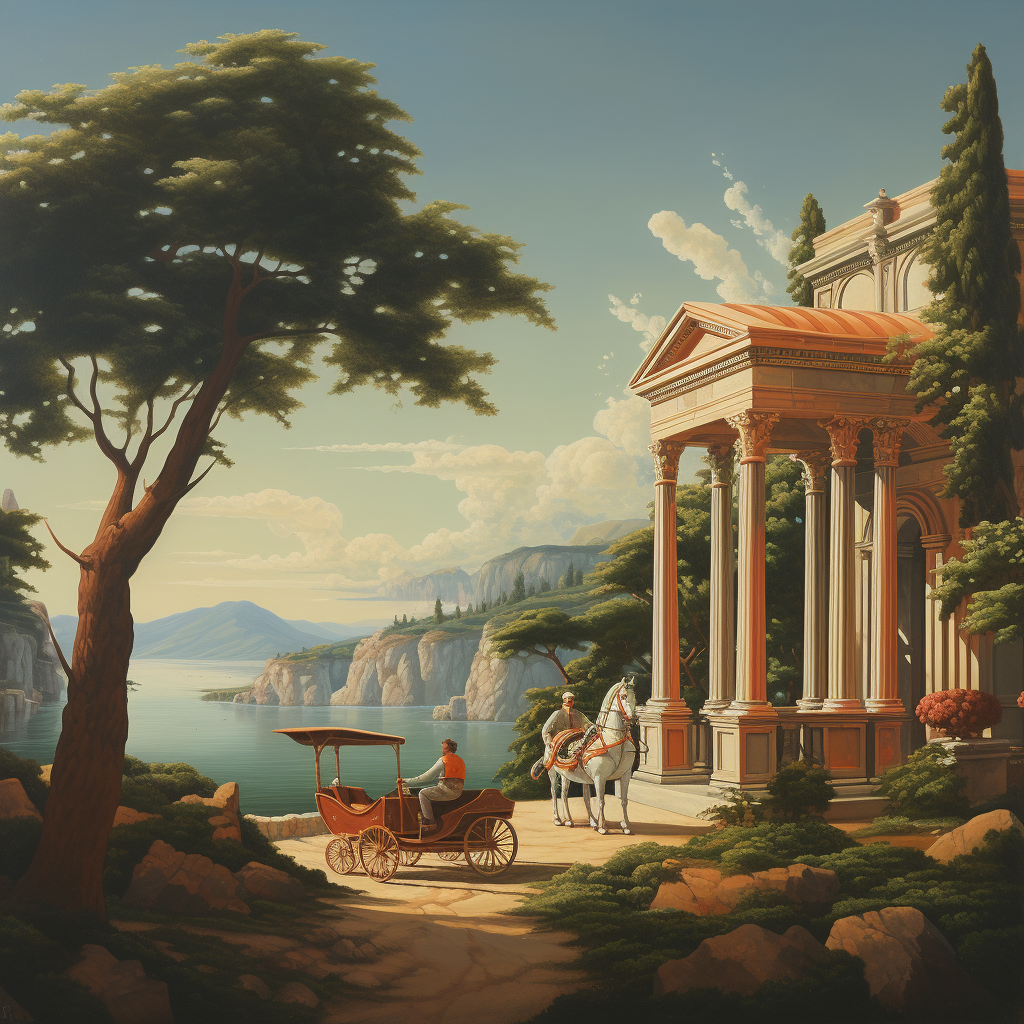 Neoclassicism painting with Greek inspiration